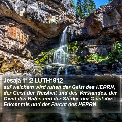 Jesaja 11:2 LUTH1912 Bible Verse Image