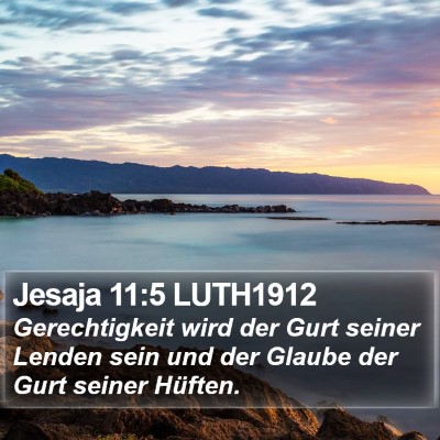 Jesaja 11:5 LUTH1912 Bible Verse Image