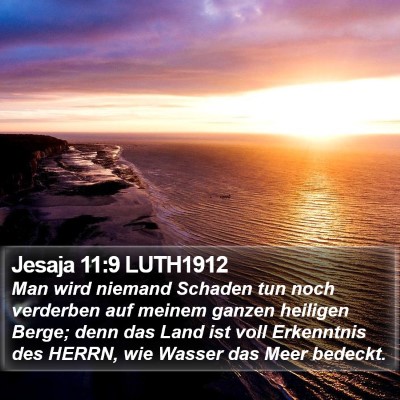 Jesaja 11:9 LUTH1912 Bible Verse Image