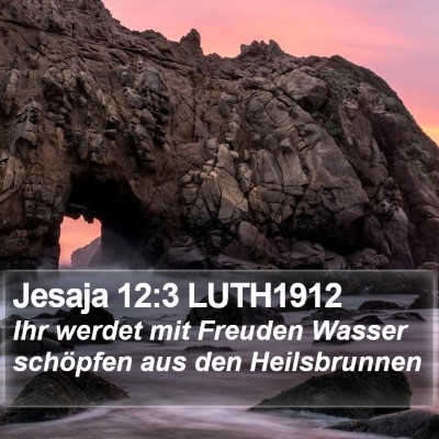 Jesaja 12:3 LUTH1912 Bible Verse Image