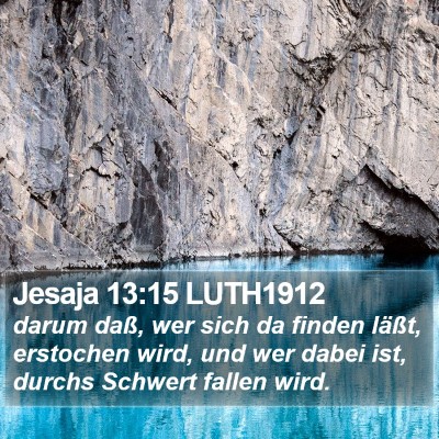 Jesaja 13:15 LUTH1912 Bible Verse Image
