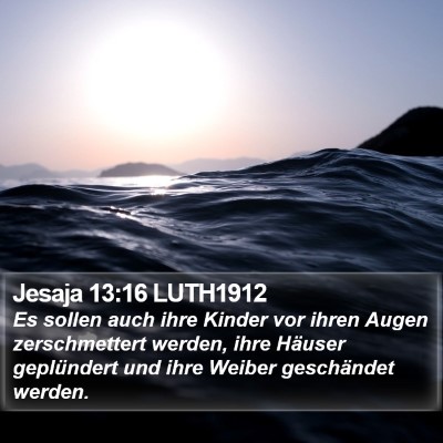 Jesaja 13:16 LUTH1912 Bible Verse Image