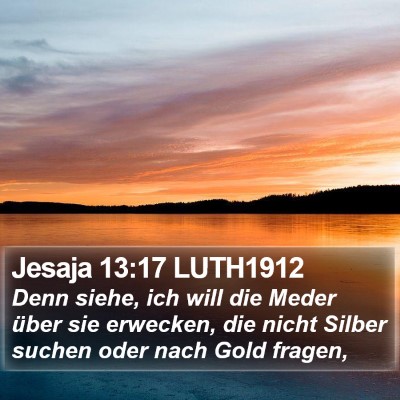 Jesaja 13:17 LUTH1912 Bible Verse Image