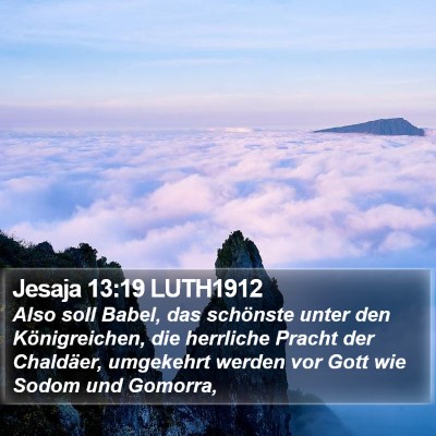 Jesaja 13:19 LUTH1912 Bible Verse Image