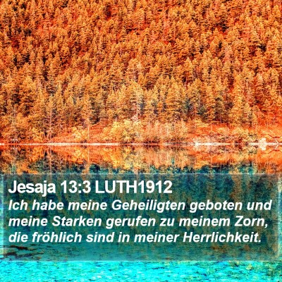 Jesaja 13:3 LUTH1912 Bible Verse Image