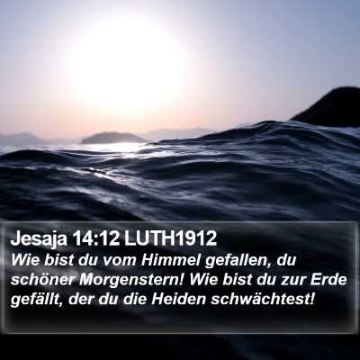 Jesaja 14:12 LUTH1912 Bible Verse Image
