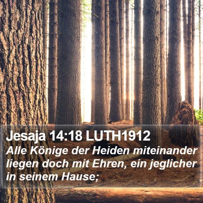 Jesaja 14:18 LUTH1912 Bible Verse Image