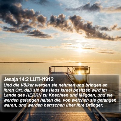 Jesaja 14:2 LUTH1912 Bible Verse Image