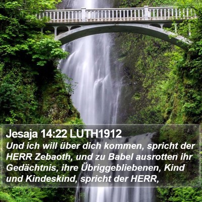 Jesaja 14:22 LUTH1912 Bible Verse Image