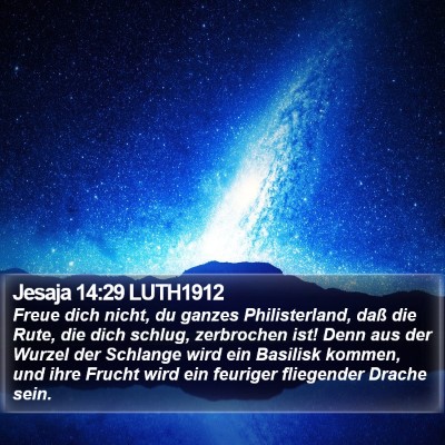 Jesaja 14:29 LUTH1912 Bible Verse Image