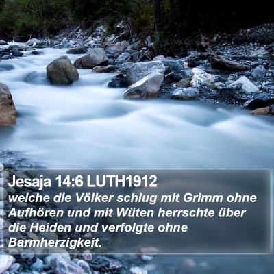 Jesaja 14:6 LUTH1912 Bible Verse Image