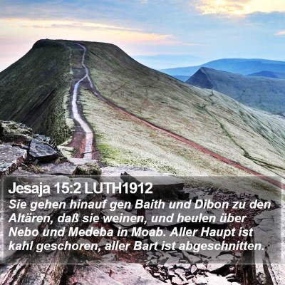 Jesaja 15:2 LUTH1912 Bible Verse Image