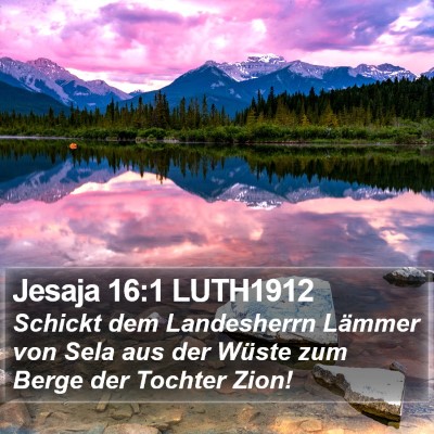 Jesaja 16:1 LUTH1912 Bible Verse Image