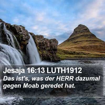 Jesaja 16:13 LUTH1912 Bible Verse Image