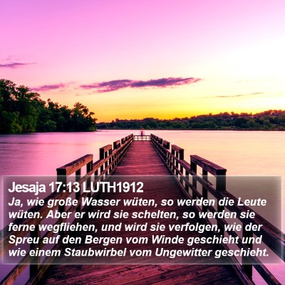 Jesaja 17:13 LUTH1912 Bible Verse Image