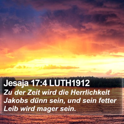 Jesaja 17:4 LUTH1912 Bible Verse Image
