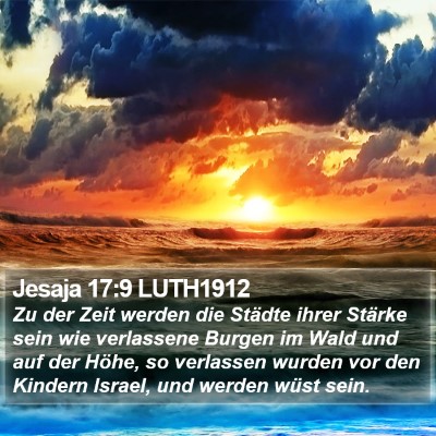 Jesaja 17:9 LUTH1912 Bible Verse Image