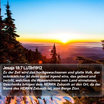 Jesaja 18:7 LUTH1912 Bible Verse Image