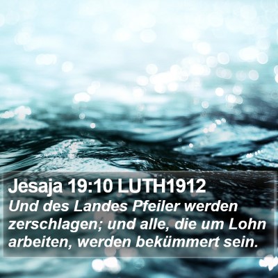 Jesaja 19:10 LUTH1912 Bible Verse Image