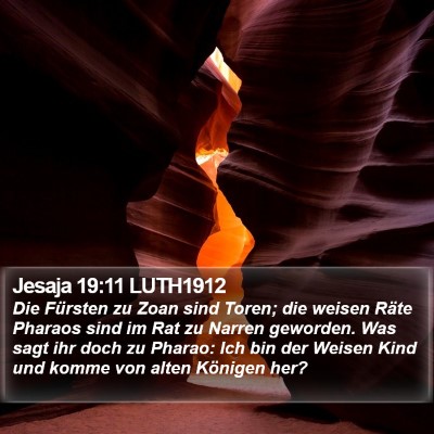 Jesaja 19:11 LUTH1912 Bible Verse Image
