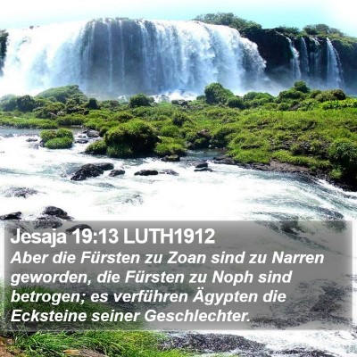 Jesaja 19:13 LUTH1912 Bible Verse Image