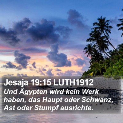 Jesaja 19:15 LUTH1912 Bible Verse Image