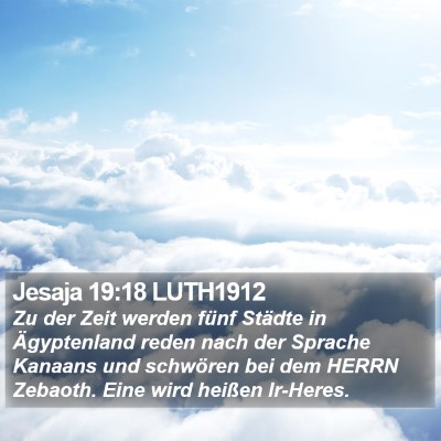 Jesaja 19:18 LUTH1912 Bible Verse Image