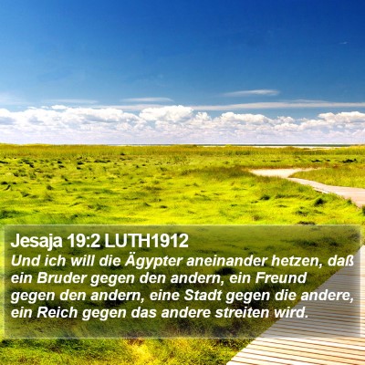 Jesaja 19:2 LUTH1912 Bible Verse Image