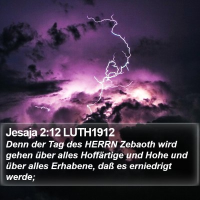 Jesaja 2:12 LUTH1912 Bible Verse Image
