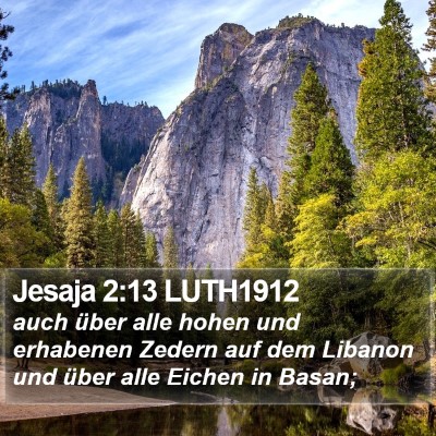 Jesaja 2:13 LUTH1912 Bible Verse Image