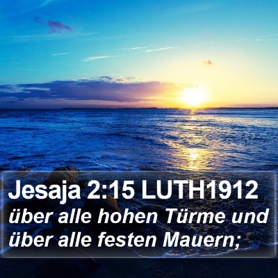 Jesaja 2:15 LUTH1912 Bible Verse Image