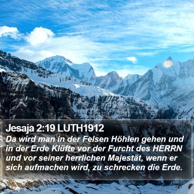 Jesaja 2:19 LUTH1912 Bible Verse Image