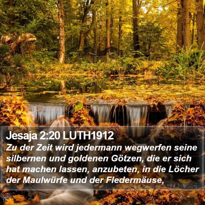 Jesaja 2:20 LUTH1912 Bible Verse Image