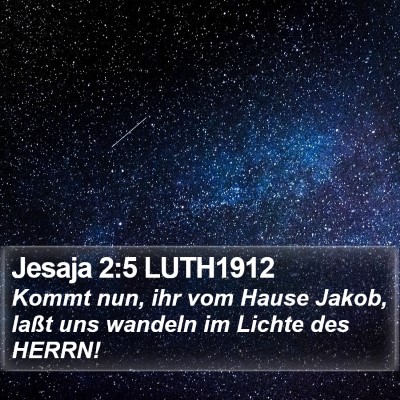Jesaja 2:5 LUTH1912 Bible Verse Image