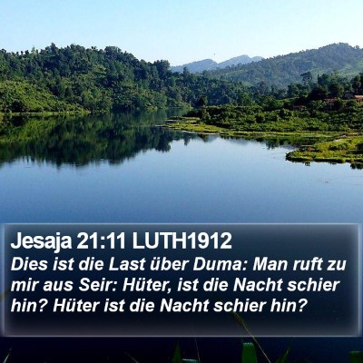 Jesaja 21:11 LUTH1912 Bible Verse Image