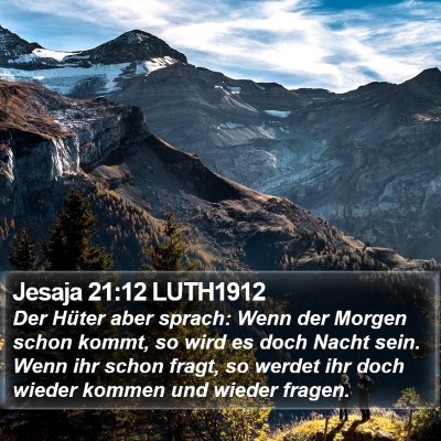 Jesaja 21:12 LUTH1912 Bible Verse Image