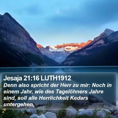 Jesaja 21:16 LUTH1912 Bible Verse Image