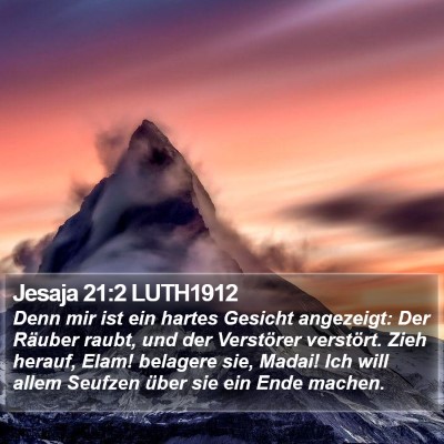 Jesaja 21:2 LUTH1912 Bible Verse Image