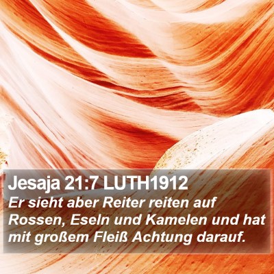 Jesaja 21:7 LUTH1912 Bible Verse Image