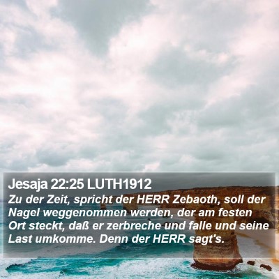 Jesaja 22:25 LUTH1912 Bible Verse Image
