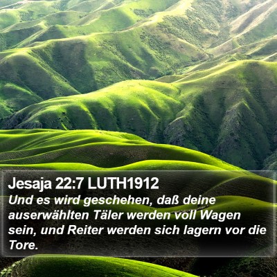 Jesaja 22:7 LUTH1912 Bible Verse Image