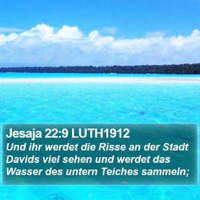 Jesaja 22:9 LUTH1912 Bible Verse Image