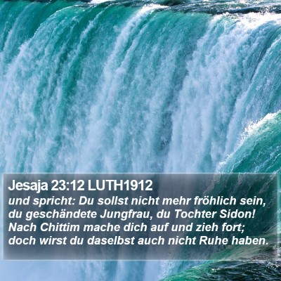 Jesaja 23:12 LUTH1912 Bible Verse Image