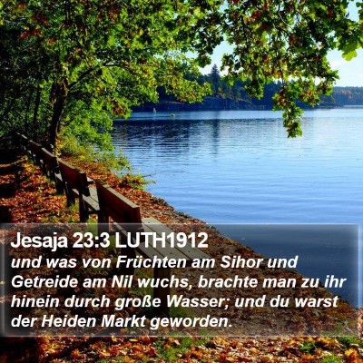 Jesaja 23:3 LUTH1912 Bible Verse Image