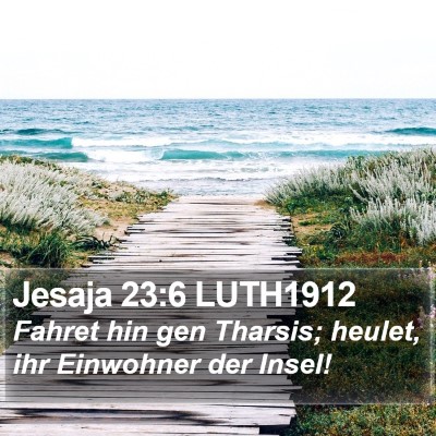 Jesaja 23:6 LUTH1912 Bible Verse Image