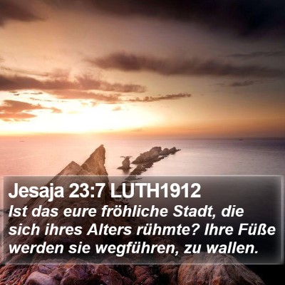 Jesaja 23:7 LUTH1912 Bible Verse Image