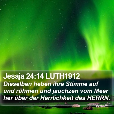 Jesaja 24:14 LUTH1912 Bible Verse Image