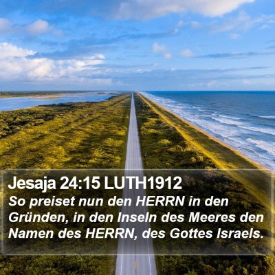 Jesaja 24:15 LUTH1912 Bible Verse Image