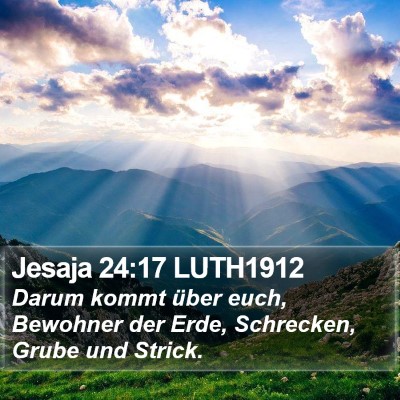 Jesaja 24:17 LUTH1912 Bible Verse Image