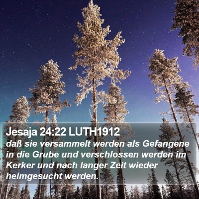 Jesaja 24:22 LUTH1912 Bible Verse Image
